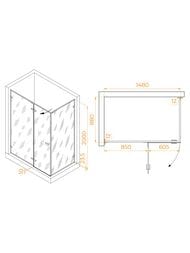 ������� ������ RGW Stilvoll SV-04Gr (1500�900�2000) �������., ������ �����. 8��/����. 353204059-110