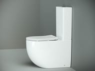 Унитаз-компакт Ceramicanova Metropol 820х620х385 безободковый, сиденье микролифт, белый CN4001 (CN4001-B+CN4001-T)