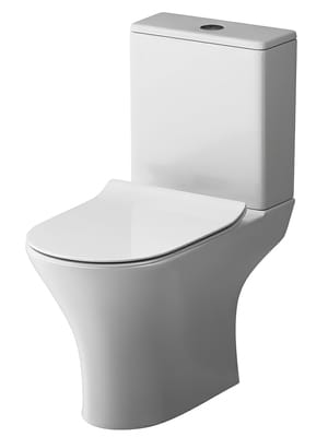 Унитаз-компакт AM.PM Sense 350х770х650 безободковый,антивсплек,сиденье микролифт,белый C748600SC