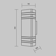 ��������� ���������� Maytoni Unter den Linden (����� ��� ������) O578WL-02B, E27�2 IP 54, ������