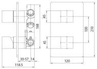 ��������� ������������ Bossini Cube ��� ����, ������� �����, ���� Z00062.030