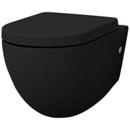 Унитаз подвесной ArtCeram File 2.0 360х520 безободковый, цвет: черный глянец FLV004 03 00