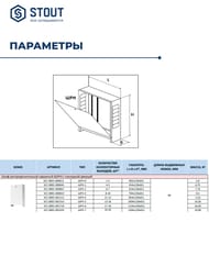 Шкаф коллекторный наружный STOUT ШРН-4 (853х651х120)