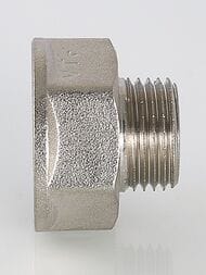 Переходник VALTEC   3/8"Н х 1/2"В, латунь никелированная, VTr.592.N.0403
