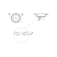 Раковина накладная Kerasan Ciotola 460х460х170 белая 430201