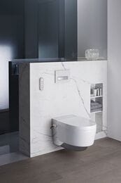 Унитаз-биде GEBERIT AquaClean MeraComfort подвесной, белый+хром арт. 146.214.21.1