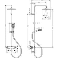   Hansgrohe Vernis Shape Showerpipe 240  ,   26427670