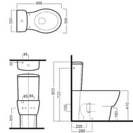 ����� ��� ������� Hatria Y0X601 320�345�170 ����������� ���� �����,  ������� ���� 3/6�., ����: �����