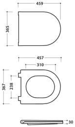 Сиденье для унитаза Globo Forty3 с микролифтом, белое FOR20BI