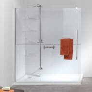 Душевая стенка HUPPE Duplo Pure Walk-In 1100х2000 левая, проф.хром/прозрачное Anti-P DT0001.C91.322