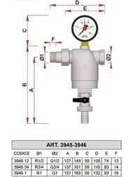 ������ FAR 1/2"��, 300���, � ����������, � ������. ��������, Max: 95 �C, 25���, FA 39F6 12