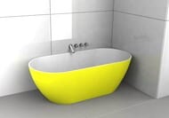 Ванна из литого мрамора RIHO BILBAO 170х80 без гидромассажа, овальная