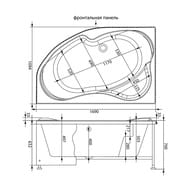 Панель фронтальная Aquanet CAPRI 170 L 155531