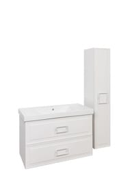 Шкаф-пенал La Fenice Cubo Bianco 30 см (300х300х1610) белый матовый FNC-05-CUB-B-30