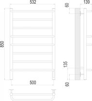  TERMINUS  8 (:500850) , Ral 9003  , quick touch