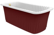Ванна MIGLIORE OLIVIA 174x83 panello красная, фурнитура золото 24238
