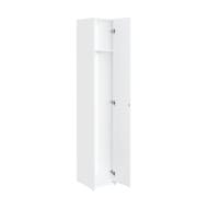 Шкаф-колонна AQUATON Лондри 1A260603LH010 312х380х1950 узкий, напольный, 1 дверца, белый глянец