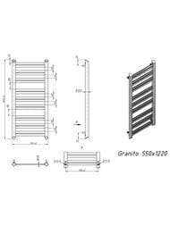 GROTA GRANITO  ""  550x1220 . ., /.. 1/2"
