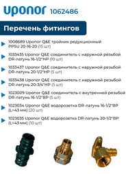 Набор инструмент Milwaukee аккумулят.+ фитинги UPONOR 500шт + насадки для опрессовки 1062486