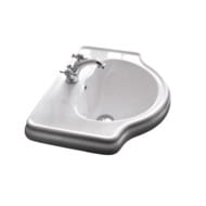 Раковина накладная Kerasan Retro 103001*1 455х620х220 с отверстием под смеситель, белый