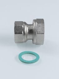 Муфта VALTEC 3/4"х1/2" ВВ с накидной гайкой, VTr.614.N.0504