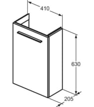 ����� ��� ���������� Ideal Standard i life S (410�205�630) ���������, 1 ��., ��� ����������� T5296NX