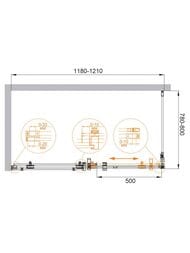 ������� ������ CEZARES STYLUS ����� (800�1200�1950) O-M-AH-1-120/80-C-Cr-L ������ �����,������� ����