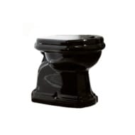 Чаша унитаза Kerasan Retro 101104 530х385х420 для высокого бачка, гор. выпуск, черный глянец