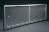 Экран под ванну A-SCREEN колотый лёд 1500х500-650 серый профиль, 2 дверцы