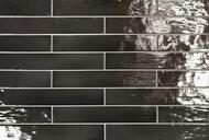 Настенная плитка EQUIPE MANACOR Black (65х400) черная (кв.м.)
