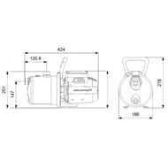 Насос самовсасывающий GRUNDFOS JP5-48 1" 1,4кВт  1x230В, арт.99458769
