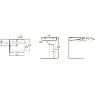 Раковина Jacob Delafon Sully EVT112-00 500х400х130 накладная, с переливом, белая