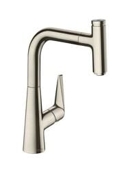 Смеситель Hansgrohe Talis Select M51 для кухни 220 вытяжной поворотный излив сталь 72822800 — миниатюра 1