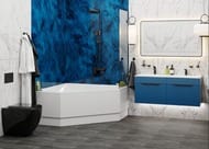 Ванна акриловая VAGNERPLAST CAVALLO CORNER 140 (1400х1400х450) угловая, белая VPBA140CAV3X-04