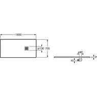 ������� ������ Roca TERRAN AP1016402BC01100 1600�700�31 �������������, ��� �������, �����