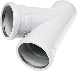 Тройник PipeLife 32х32х45° белый