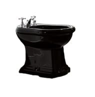 Биде напольное Kerasan Retro 102004 600х385х410 с 1 отверстием, черный глянец nero*1