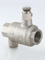 Клапан обратный VALTEC 3/4"ВВ с дренажем и воздухоотводчиком, VT.171.N.05