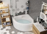 Ванна акриловая VAGNERPLAST MINI CATALINA 125 (1250х1250х430) угловая, белая VPBA125CTM3X-04