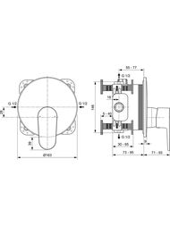 ��������� ��� ���� Ideal Standard CERAFINE O ������������, �������������, ������� ������ A7349XG