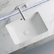 Раковина встраиваемая снизу Ceramicanova Element 550х400х175 рямоугольная, белый CN6045