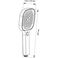 Лейка для душа ESKO SPL1203 110 мм, 3 реж.: рассеивающий, гидромассаж, аэратор, ABS-пластик, хром
