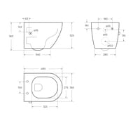 ������ ��������� BelBagno UNO (360x482x360) � �������� ���� � ���������� BB3105CHR-BS/SC