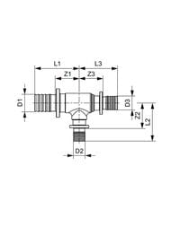  TECEflex 25x25x16 90 ,  760527