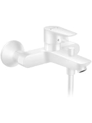 Смеситель Hansgrohe Talis E 71740700  для ванны однорычажный, настенный, белый матовый — миниатюра 1