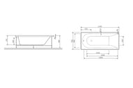 %.Каркас для ванны AM.PM Spirit 170x70 арт.W72A-170-070W-R2