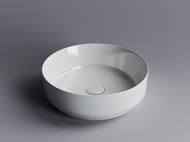 Раковина накладная Ceramicanova Element 390х390х120 круглая, без перелива, белый CN6022