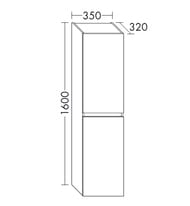 ����� ��������� Burgbad Rocio 350�1600�320 �����������, 2 ������, ��� ����� HSRU035F6228