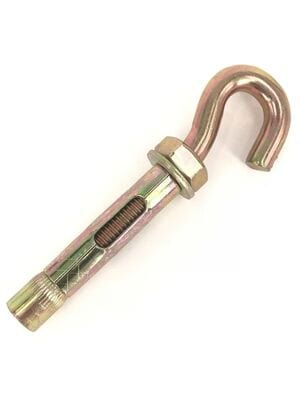 Анкерный болт с крюком М8х45 (3 шт.) оцинкованная сталь, КР.040565