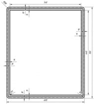 Зеркало Dreja Tiny 60 (600х700х16) без подсветки 99.9022